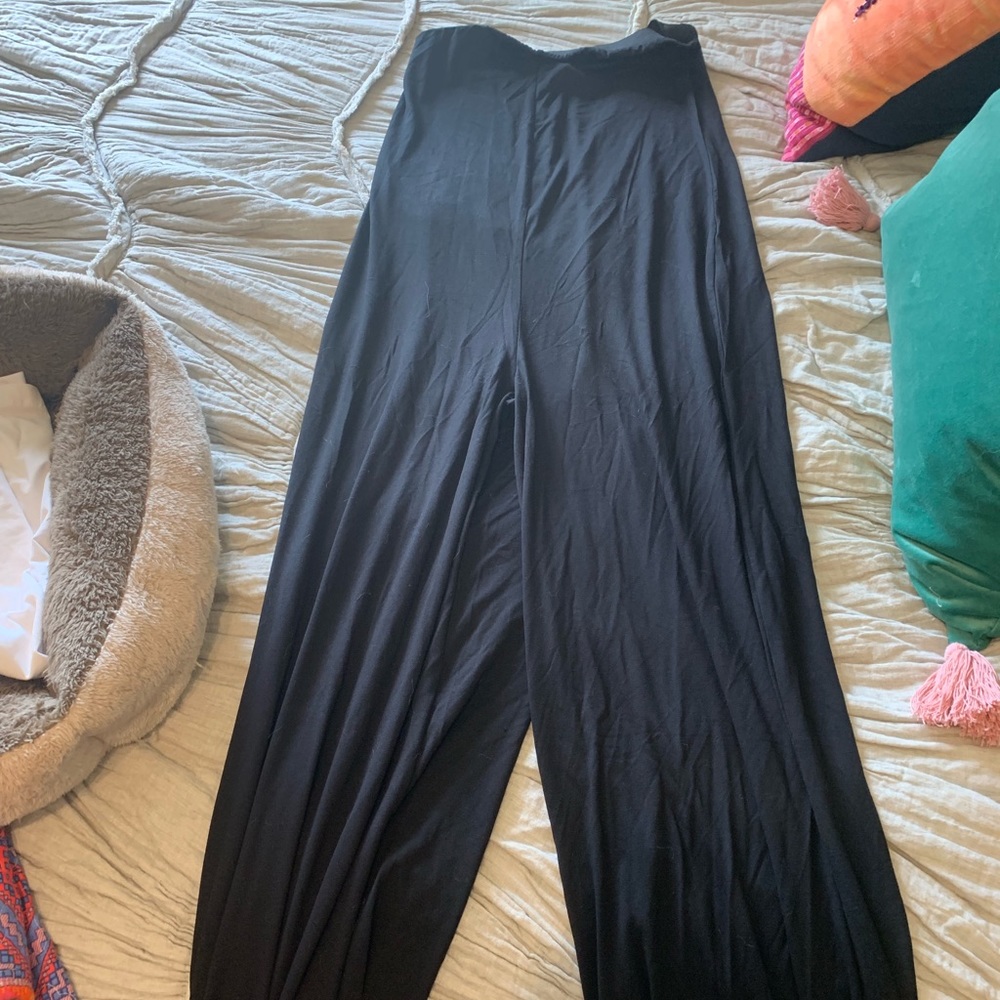 NWT ASOS strapless black jumpsuit SZ 4